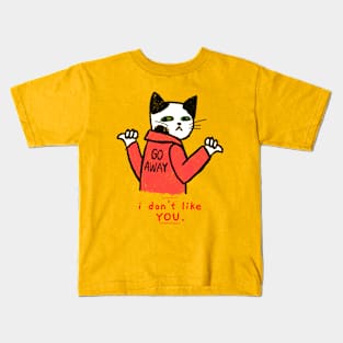 Go Away Cat Kids T-Shirt